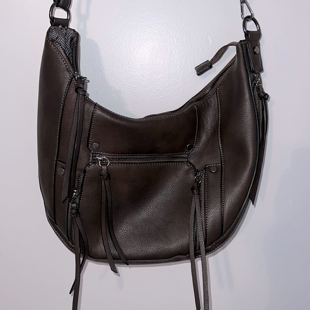 Brown purse with tassels